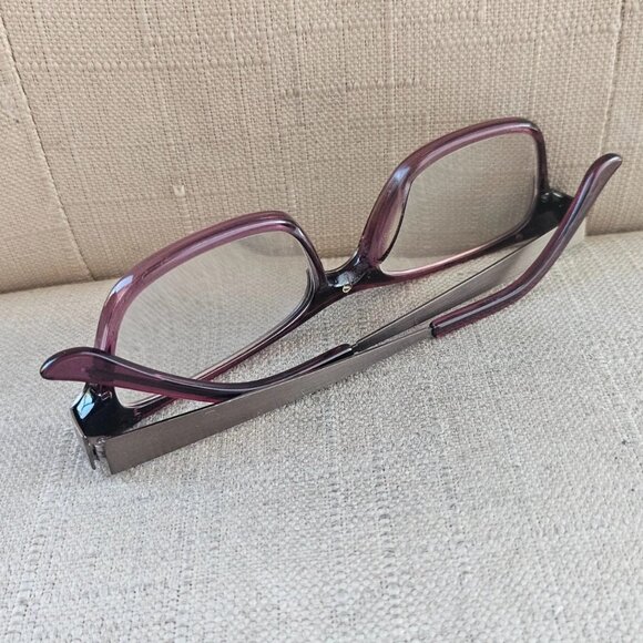 SEE Women Glasses Frame Gunmetal/Purple Tone Eye Wear 5364 Eyeglasses Frame only - Picture 6 of 12